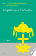Joseph Hazzaya On providence /