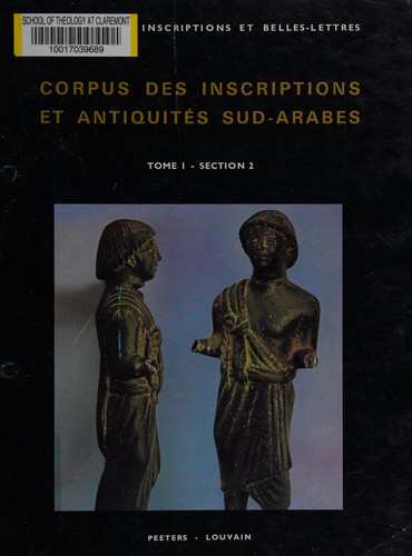 Corpus des inscriptions et antiquités sud-arabes.