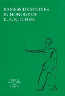 Ramesside studies in honour of K. A. Kitchen /