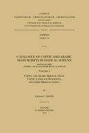 Catalogue of Coptic and Arabic manuscripts in Dayr al-Suryān /