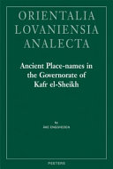 Ancient place-names in the governorate of Kafr el-Sheikh /
