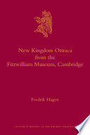 New Kingdom ostraca from the Fitzwilliam Museum, Cambridge /