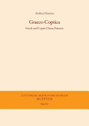 Graeco-Coptica : Greek and Coptic clause patterns /
