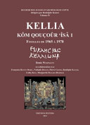 Kellia Kôm Qouçoûr ʻÎsâ 1 : fouilles de 1965 à 1978