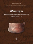 Blemmyes : new documents and new perspectives : including O.Blem. 1-107 /