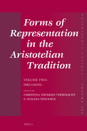 Forms of Representation in the Aristotelian Tradition. Volume Two: Dreaming /
