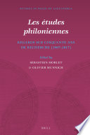 Les études philoniennes : Regards sur cinquante ans de recherche (1967-2017) /