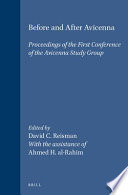 Before and after Avicenna : proceedings of the Avicenna Study Group /
