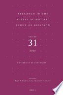 Research in the Social Scientific Study of Religion, Volume 31 : A Diversity of Paradigms /
