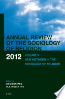Annual review of the sociology of religion /