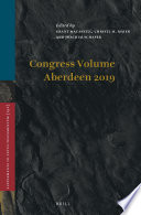 Congress Volume Aberdeen 2019 /