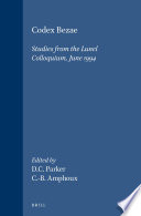 Codex Bezae : studies from the Lunel colloquium, June 1994 /