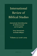 The International Review of Biblical Studies.