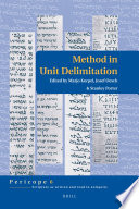 Method in unit delimitation  /