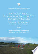 Archaeological research at Caution Bay, Papua New Guinea : cultural, linguistic and environmental setting /