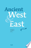 Ancient West & East : Volume 4, No. 1 /