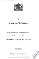 A Survey of Palestine /