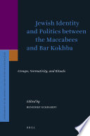 Jewish identity and politics between the Maccabees and Bar Kokhba : groups, normativity, and rituals /