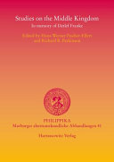Studies on the Middle Kingdom : in memory of Detlef Franke /