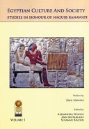 Egyptian culture and society : studies in honour of Naguib Kanawati /