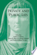 Private and public lies : the discourse of despotism and deceit in the Graeco-Roman world /