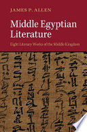 Middle Egyptian literature eight literary works of the Middle Kingdom