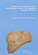 Hieratic documents from the Ramesside period in the Egyptian Museum of Cairo /