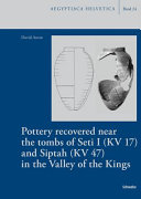 Pottery recovered near the tombs of Seti I (KV 17) and Siptah (KV 47) in the Valley of the Kings /