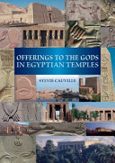 Offerings to the gods in Egyptian temples /