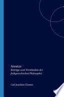 Ansätze : Beiträge zum Verständnis der frühgriechischen Philosophie /