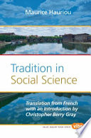 Tradition in social science /