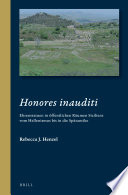 Honores inauditi : Ehrenstatuen in öffentlichen Räumen Siziliens vom Hellenismus bis in die Spätantike /