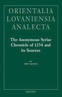 The anonymous Syriac chronicle of 1234 and its sources /