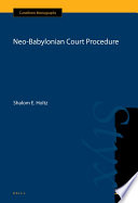 Neo-Babylonian court procedure  /