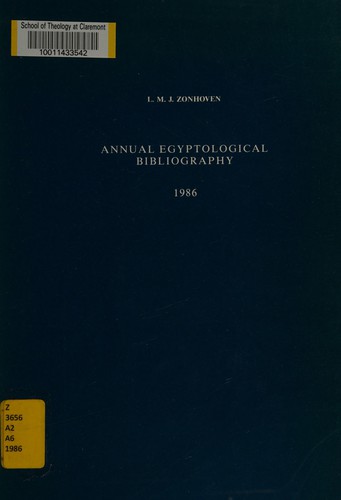 Annual egyptological bibliography :