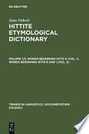 Hittite etymological dictionary