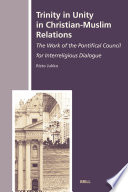 Trinity in unity in Christian-Muslim relations  : the work of the Pontifical Council for Interreligious Dialogue /