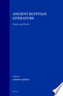 Ancient Egyptian literature : history and forms /