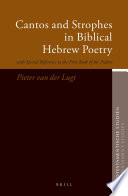 Cantos and Strophes in Biblical Hebrew Poetry : with Special Reference to the First Book of the Psalter /