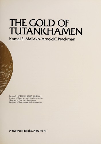 The gold of Tutankhamen /