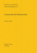Grammatik des Bohairischen / Matthias Muller.