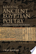 Reading ancient egyptian poetry : among other histories /