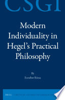 Modern individuality in Hegel's practical philosophy /