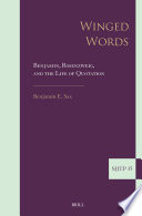 Winged Words: Benjamin, Rosenzweig, and the Life of Quotation /