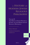 A history of modern Jewish religious philosophy.