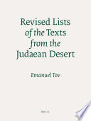 Revised lists of the texts from the Judaean desert /