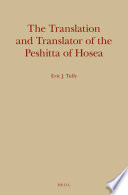 The translation and translator of the Peshitta of Hosea /