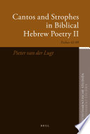 Cantos and strophes in biblical Hebrew poetry II : Psalms 42-89 /