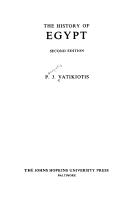 The history of Egypt /